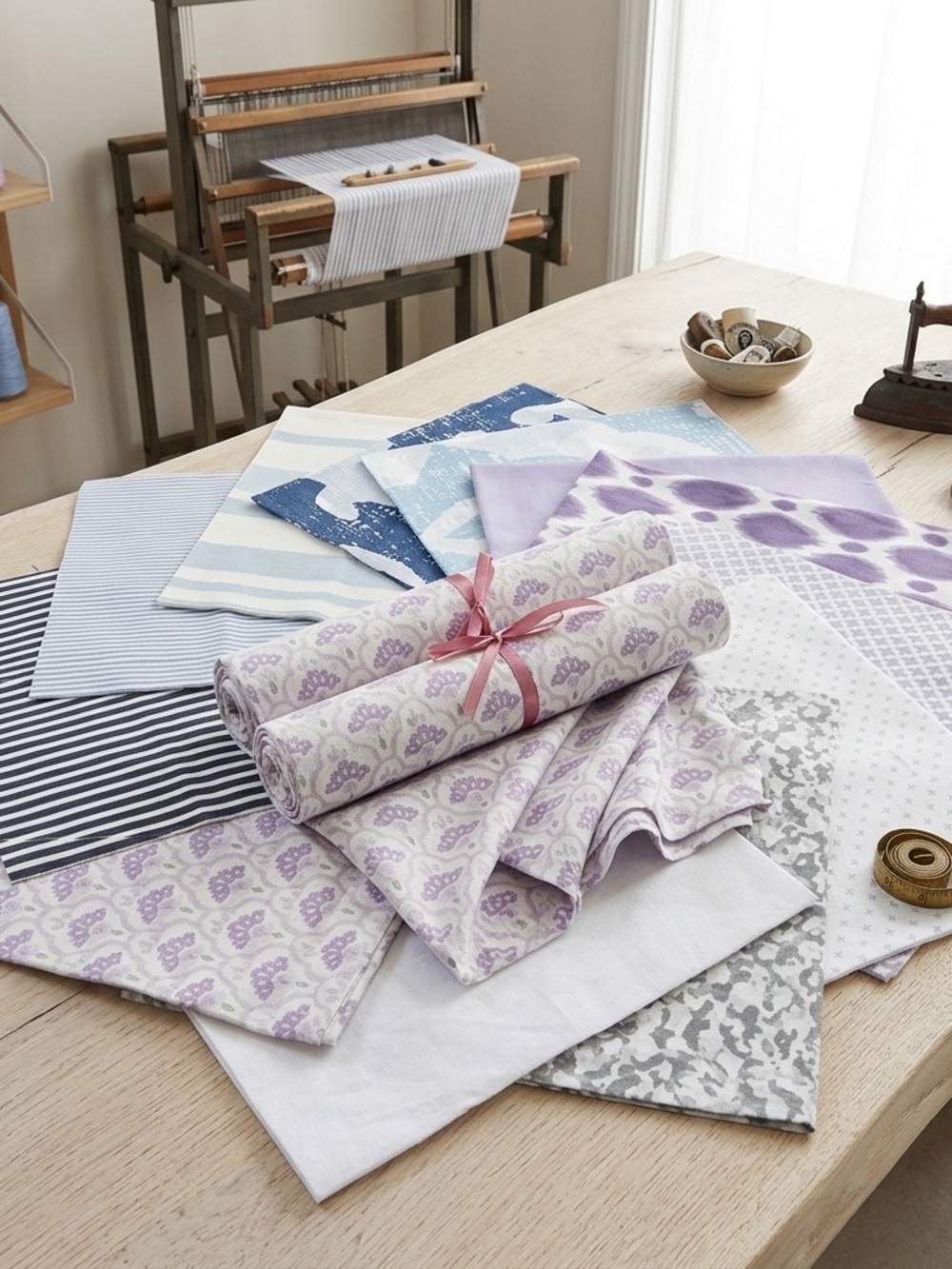42pcs Moonlit Harbor Precut Quilt Cotton Fabric layer cake 10” squares quilt